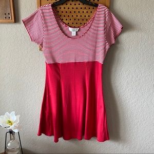 The Limited Vintage Red & White Mini Skater Dress